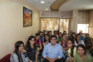 With participants of Advanced Batch at clinic      