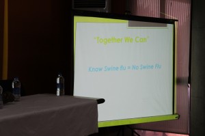 Swine flu awareness lecture with HMAI 