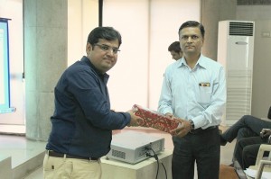 Felicitation at one of the Health awareness lectures